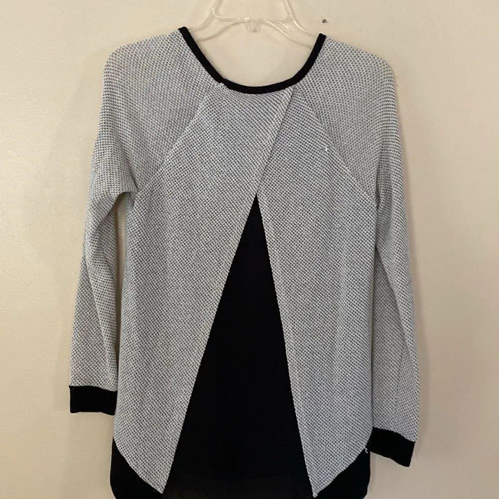 Bar III Waffled Layered Sweater - Picture 5 of 5